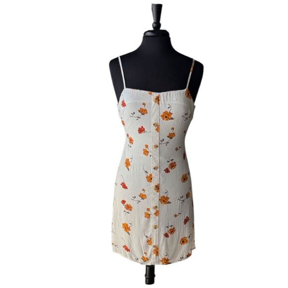 L.A Hearts Pacsun Floral Faux Button Front Mini Dress - Picture 1 of 6